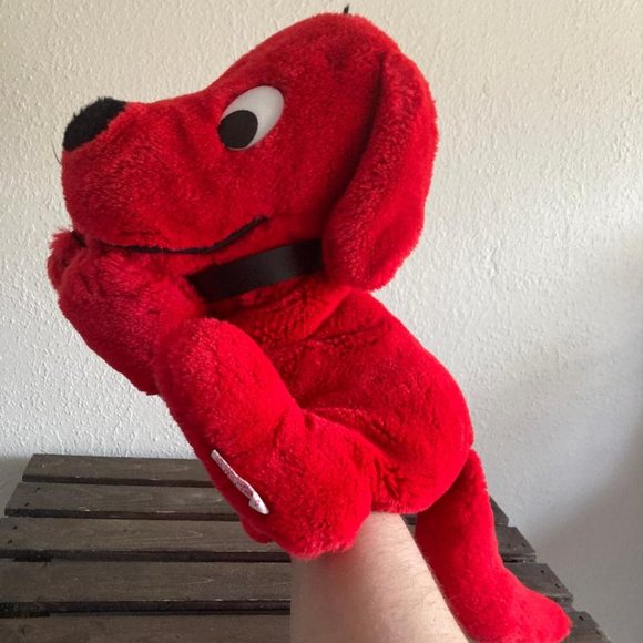 Vintage 1991 Dakin Norman Bridwell Clifford The Big Red Dog Hand Puppet - Picture 5 of 9